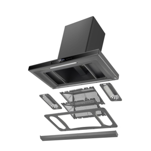 <span class=keywords><strong>Cappa</strong></span> elettrica a 3 camere a forma di T in acciaio inossidabile <span class=keywords><strong>cappa</strong></span> da cucina a parete con impianto camino per uso domestico - Product Image 2