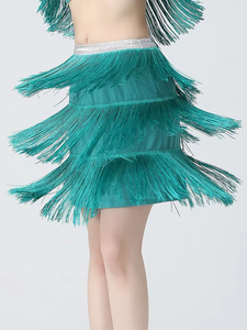 Falda <span class=keywords><strong>de</strong></span> Baile Latino 2026, Falda Elegante con Flecos <span class=keywords><strong>para</strong></span> <span class=keywords><strong>Mujer</strong></span>, Traje <span class=keywords><strong>de</strong></span> Práctica <span class=keywords><strong>de</strong></span> Baile Moderno y <span class=keywords><strong>Tango</strong></span>, Falda <span class=keywords><strong>de</strong></span> Baile Profesional - Product Image 6