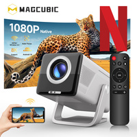 Pour X7 Nouveau 2026 Android 14 Projecteur 1080P 800 ANSI WiFi 6 BT5.4 Mise au point automatique Correction trapézoïdale automatique Écran anti-obstacles