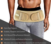 Ceinture de soutien lombaire pour femmes avec logo personnalisé, ceinture de soutien de la hanche pour la articulation sacro-iliaque, ceinture de soutien pelvien, soulagement de la douleur de la sciatique et du bassin