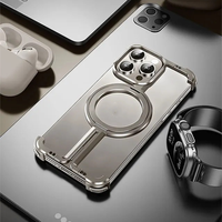 Coque de téléphone portable antichoc magnétique en alliage d'aluminium métallique ultra-mince pour iphone 17 16 15 14 13 12 11 Pro Max X Xr Xs Max