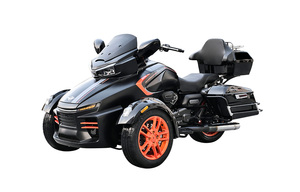 รถสามล้อ400cc แบบถอยหลังอัตโนมัติสำหรับผู้ใหญ่รถมอเตอร์ไซด์3ล้อที่มีตัวถังเปิดใช้มอเตอร์สำหรับผู้โดยสาร - Product Image 2