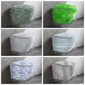 Inodoro de Porcelana sin Borde, Montado en la Pared, de Fabricación Exquisita, para Baño - Product Image 5