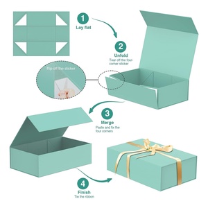 Wholesale Popular Rigid Folding <b>Magnetic</b> Packaging <b>Boxes</b> Flip Foldable <b>Gift</b> <b>Boxes</b> With Custom Logo - Product Image 4