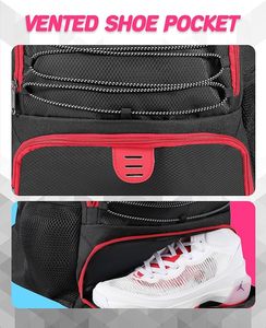 กระเป๋าเป้กีฬาแบบ unisex สกรีนโลโก้ตามสั่ง ขายส่ง มีตัวอย่างฟรี ดีไซน์ใหม่ล่าสุด กระเป๋าเป้บาสเก็ตบอล หนังแท้ แยกช่องแห้ง-เปียก - Product Image 2