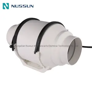 100mm 4 inç 220V sessiz karışık akış hava duman aspiratörü Fan havalandırma fanı