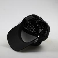 Chapeau de soleil premium à 5 panneaux, marque privée, anti-humidité, perforé, en polyester, réglable, avec patch en caoutchouc durable pour l'extérieur