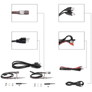 Hantek Dso2c10 dijital osiloskop çift kanal 100mhz bant genişliği el ekonomik osiloskop - Product Image 6