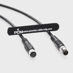 Kabel Ekstensi Sensor Aktuator M8 4 Pin A-Coded Male to Female IP67 Shielded 22AWG untuk Keyence Omron Phoenix Contact Automation - Product Image 5