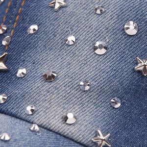 Casquettes de baseball déchirées unisexes pour le sport, ornées de diamants brillants et de étoiles, collection Printemps-Été - Product Image 5