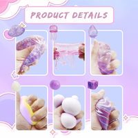 6 balles anti-stress thermochromiques, jouet sensoriel à changement de couleur à remontée lente, boîte surprise cadeau pour adultes et adolescents