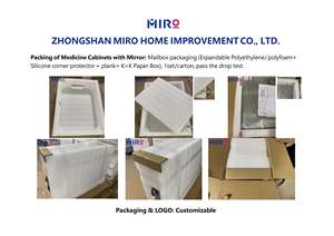 Gabinete de Espejo Inteligente con Marco Metálico Rectangular de Diseño Moderno, Directo de Fábrica, Gabinete <span class=keywords><strong>para</strong></span> Medicamentos con Luz LED <span class=keywords><strong>para</strong></span> Baño - Product Image 6