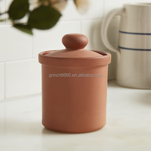 Boîte de rangement et <span class=keywords><strong>couvercle</strong></span> <span class=keywords><strong>en</strong></span> <span class=keywords><strong>terre</strong></span> <span class=keywords><strong>cuite</strong></span> rustique conteneur de stockage intérieur <span class=keywords><strong>en</strong></span> <span class=keywords><strong>terre</strong></span> <span class=keywords><strong>cuite</strong></span> émaillée pot de cornichon <span class=keywords><strong>en</strong></span> argile <span class=keywords><strong>avec</strong></span> <span class=keywords><strong>couvercle</strong></span> - Product Image 2