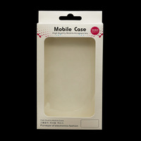Boîte d'emballage en papier avec fenêtre PVC transparente, pour anneau de dentition, clips de sucette, logo personnalisé, 10 pièces