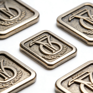 Fundición de Acero Aleado Personalizada OEM, Mecanizado CNC para la Fabricación de Insignias Metálicas con Logotipo 2D y 3D Personalizadas de Guangdong, Tarjetas con Emblema Metálico - Product Image 1