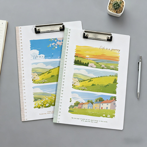 A4 Landscape <strong>Clipboard</strong> with Metal Clip, Hardboard Writing Board for Study, Office, Exam, Drawing, Document Holder, Student - Product Image 1