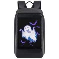 Mochila LED Inteligente LOY T4 Pantalla Pixel APP Control Impermeable 10L Ciclismo Portátil Escuela Viaje