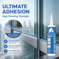 Scellant silicone neutre professionnel FEIDU'S HOME FD-6000 300ml, adhésif haute résistance, forte adhérence, pour construction et étanchéité, bleu