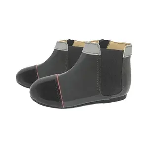 Sapatos de água para bebês, calçados infantis para o ar livre, botas de inverno da moda para meninas, botas de couro, botins até o joelho com zíper