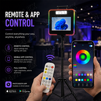 Cabina de Fotos DSLR con Pantalla Táctil HD de 15.6 Pulgadas, Máquina de Selfies para Bodas, Ferias Comerciales y Eventos Corporativos