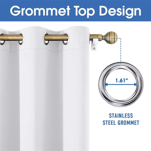 <span class=keywords><strong>Cortinas</strong></span> opacas extra anchas impermeables con aislamiento térmico para exteriores para Patio, porche, pérgola, <span class=keywords><strong>cenador</strong></span>, piscina - Product Image 2