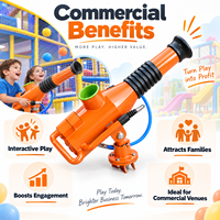 Équipement de jeu interactif pour enfants : canon à balles en mousse pour aire de jeux intérieure commerciale, piscine à balles, jeu de tir pour centre de jeux souples.