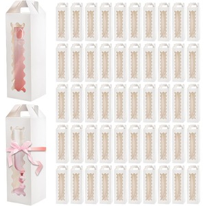 Caja de embalaje transparente para tambor, caja de exhibición de vidrio con asa, caja de regalo de cumpleaños personalizable según las necesidades. - Product Image 1