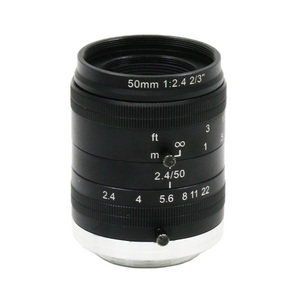 Hướng dẫn sử dụng ống kính tầm nhìn máy công nghiệp 10MP 50mm 2/3 "F2.4 C-Mount cố định cho thiết bị điện tử tiêu dùng 0.012% bước sóng 420-1000nm - Product Image 1
