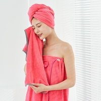 Usine de gros personnalisé corail polaire serviette de bain portable Sexy sans bretelles jupe de bain robe pour les femmes