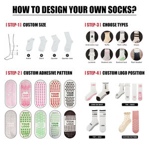 Calcetines al por Mayor con Logotipo Personalizado, Amigables con la Piel, Absorbentes del Sudor, <span class=keywords><strong>para</strong></span> <span class=keywords><strong>Yoga</strong></span> y Danza - Product Image 4