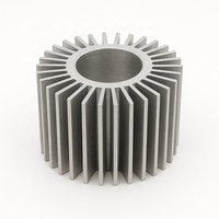Dissipateur thermique sans ventilateur pour éclairage public, en aluminium extrudé forgé à froid, à ailettes, pour refroidissement par air de PCB, LED, COB et semi-conducteurs
