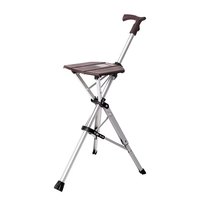 Canne de marche électrique pour seniors, ouverture/fermeture automatique en 1 clic, pliable, en alliage d'aluminium, siège portable, antidérapant, pour la mobilité