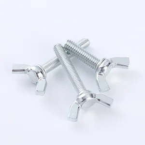 Din316 M3-M12 Thumb Hand Toggle Stainless Steel Butterfly Head Wing Bolt Type Screw Hand Tighten Screws