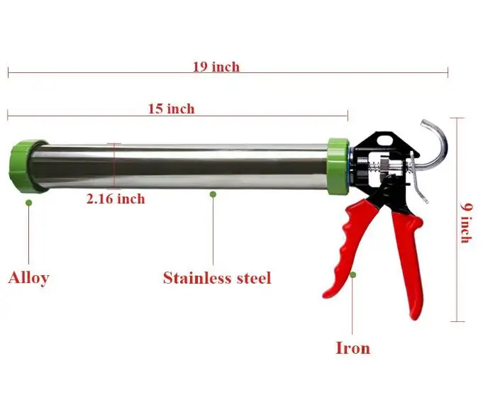 Handleiding Lange Worst Cox Kalefateren Pistool Elektrische Dual Cartridge Kitpistool Voor Bouw