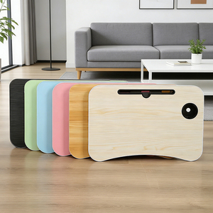 Bureau d'ordinateur portable en bois pliable, table <span class=keywords><strong>de</strong></span> <span class=keywords><strong>lit</strong></span> avec porte-gobelet pour étudiants, dortoir, table paresseuse, bureau portable - Product Image 5