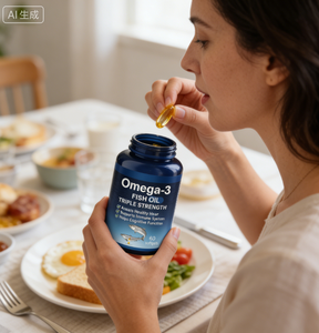 Aceite de Pescado Omega-3 Triple Potencia en Cápsulas Blandas, Apoya la Salud del Corazón, el Sistema Inmunológico y la Función Cognitiva, 60 Unidades, Suplemento Dietético - Product Image 5