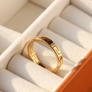 Non Tarnish Waterproof <strong>Jewelry</strong> Stackable Rings <strong>Stainless</strong> <strong>Steel</strong> <strong>Jewelry</strong> 18K Gold Plated Zircon Stacking Ring for Women YF2270 - Product Image 5