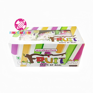 Deliciosa mezcla de frutas sabor dulce algodón de azúcar Halal Snack colorido corto <span class=keywords><strong>Mini</strong></span> Twist suave malvavisco - Product Image 6