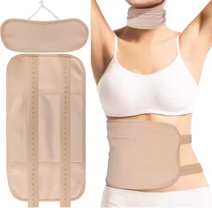 Popular reutilizable alrededor del estómago Paquete de aceite de ricino de algodón orgánico Kit de compresa Cintura Cuello Paquete de aceite de ricino Envoltura - Product Image 5