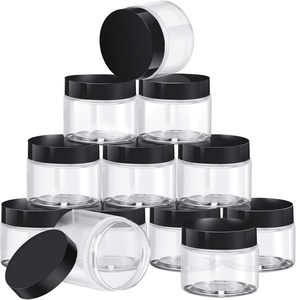 Venta Directa de Fábrica, Frascos de Plástico PET de Grado Alimenticio VANTUR, 300ml 400ml, Recipientes Cilíndricos Transparentes con Tapa de Rosca para Dulces y Galletas - Product Image 1