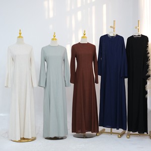 Wholesale Stylish <strong>Abaya</strong> Khimar Set <strong>Modanisa</strong> Inspired Robe Modest Muslim Long Dress Islamic Casual Wear for Ladies Dubai Fashion - Product Image 3