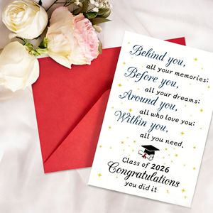 Tarjetas de Felicitación Rectangulares Personalizadas con Sobres para Graduación y Cumpleaños 2026, Impresión <span class=keywords><strong>Te</strong></span> <span class=keywords><strong>Mu</strong></span> para Amigos y Compañeros de Clase - Product Image 3