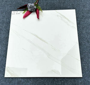 Azulejos de porcelana de <span class=keywords><strong>gres</strong></span> cerámico pulido blanco de Carrara de 8mm 60x60cm diseños modernos para habitaciones y paredes interiores - Product Image 2