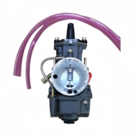 Revêtement noir PWK28A 28mm Kit de carburateur à glissière plate-Scooter universel pour KTM ATV 2 temps Cycle 80cc 100cc 125cc 250cc 350cc