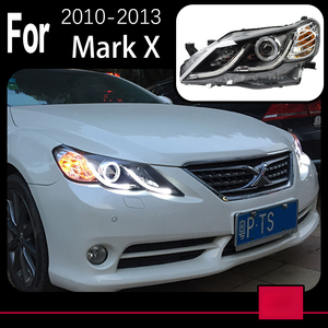 ไฟหน้าแต่งรถยนต์สำหรับ Toyota Mark <span class=keywords><strong>X</strong></span> ปี 2010-2012 Reiz ไฟหน้า LED ไฟเดย์ไลท์ LED Bi Xenon อุปกรณ์ตกแต่งรถยนต์ - Product Image 3
