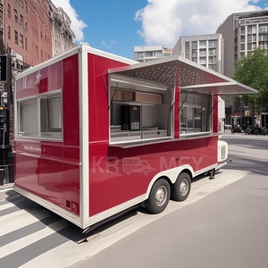 Camion de cuisine mobile sur mesure, design personnalisé, USA, pour pizza, tacos, restauration rapide, avec plan de travail en acier inoxydable - Product Image 5