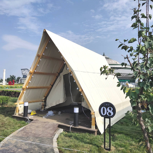 Outdoor Campground Triangle <b>Tent</b> Resort Scenic Wood Frame Restaurant <b>Tent</b> CF-01 <b>Large</b> Luxury Camping <b>Tent</b> CF-01 - Product Image 5