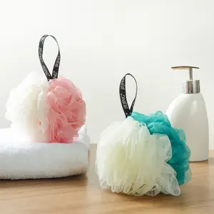 Soft Body Bath Flower Scrubber Shower Puff Mesh Bath Bubble Net Esponjas Bola Fornecedor