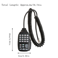 Microphone portable HM-133V pour radios ICOM IC-2200H IC-2300H IC-2100H IC-V8000 avec connecteur RJ-45 à 8 broches