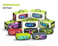 Altavoz Bluetooth Portátil Hopestar A41PARTY de 16 W, Resistente al Agua IPX6, con Tela, Luces RGB Rítmicas, Radio FM Estéreo TWS, Altavoz para Exteriores